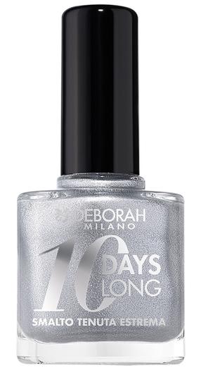 Лак для ногтей Deborah Milano 10 Days Long, серебристый цв., 11 мл