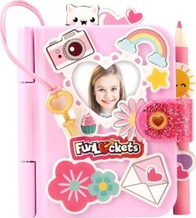 Набор для творчества, дневник Dumel Mini FunLockets, розовый цв.