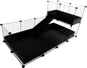 Puur närilistele C&C Modular Cage, 145 cm x 75 cm x 75 cm, must v.