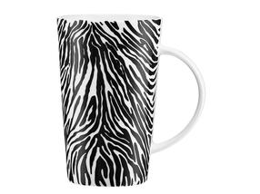 Puodelis Ambition Animal Zebra, balta sp./juoda sp., 0.43 l