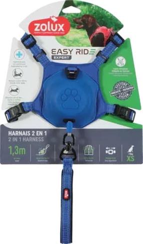Шлейки для собак Zolux EasyRide, синий цв., 340 мм x 170 мм, XS