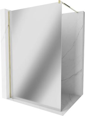 Dušo sienelė Mexen Kioto Walk-In, 90 cm x 200 cm, aukso sp./grūdintas