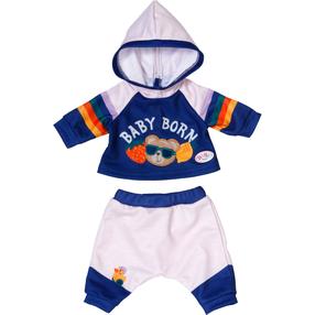 Комплект одежды для куклы Zapf Creation Baby born Jogging, синий цв.