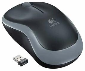 Kompiuterio pelė Logitech M185, 2.4ghz / usb, juoda/pilka