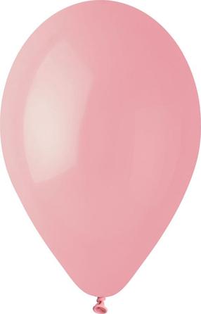 Balonu komplekti ovāls Gemar Pastel G110, gaiši rozā krās., 100 gab.