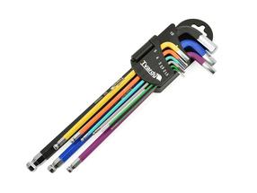 Šešiakampių raktų rinkinys Tvardy T00120, 234 mm, 1.5 - 10 mm, 9 vnt.