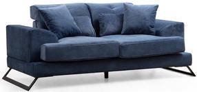 Sofa Hanah Home Frido 2 Seater, tamsiai mėlyna sp., 185 x 100 cm x 92 cm