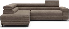 Kampinė sofa - lova Colesio, šviesiai ruda sp., kairinė, 200 x 274 cm x 93 cm