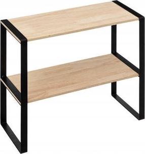 Полка 5five Simply Smart Kitchen Shelf, 40 см x 17.5 см x 35 см, металл/древесноволокнистые плиты средней плотности (mdf), черный цв./коричневатый цв.