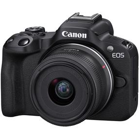 Sisteminis fotoaparatas Canon EOS R50 + RF-S 18-45mm f/4.5-6.3 IS STM, juoda sp.