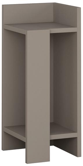 Naktinis staliukas Kalune Design Elos Right Light Mocha, šviesiai ruda sp., 60 cm x 25 cm x 27 cm