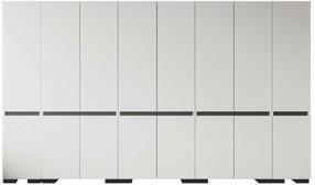 Spinta Kalune Design Floransa, antracito sp./balta sp., 52 cm x 360 cm x 210 cm