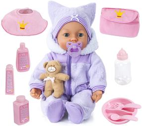 Lėlė - kūdikis Bayer Piccolina Magic Eyes 94694AA, 46 cm, įvairių spalvų
