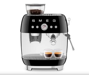 Espresso kafijas automāts Smeg EGF03BLEU, sudraba krās./melna krās.