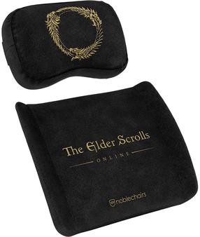 Kėdžių pagalvėlė Noblechairs The Elder Scrolls Online Memory Foam Pillow Set, aukso sp./juoda sp., 40 cm x 32 cm, 2 vnt.