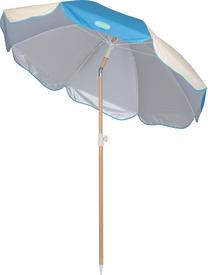 Paplūdimio skėtis Waimea Oliana, 175 cm, mėlyna sp./balta sp.