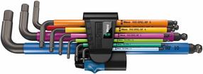 Sešstūra uzgriežņu atslēgu komplekts Wera Multicolor Metric 950 SPKL/9SM N HF, 11.2 cm