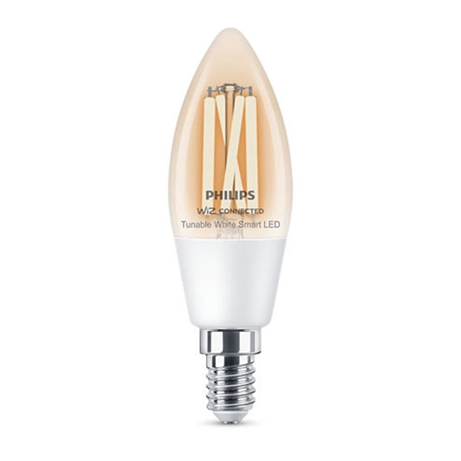 Nutikas pirn Philips Wiz LED, C35, 2000 - 5000 °K, E14, 4.9 W, 470 lm