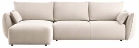 Kampinė sofa - lova Cosmopolitan Design Matera Salvador 1, beige melange sp., kairinė, 173 x 253 cm x 86 cm