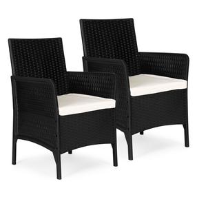 Набор уличного стула MultiGarden DNLJA-002-1, черный цв., 57 см x 54 см x 84 см, 2 шт.