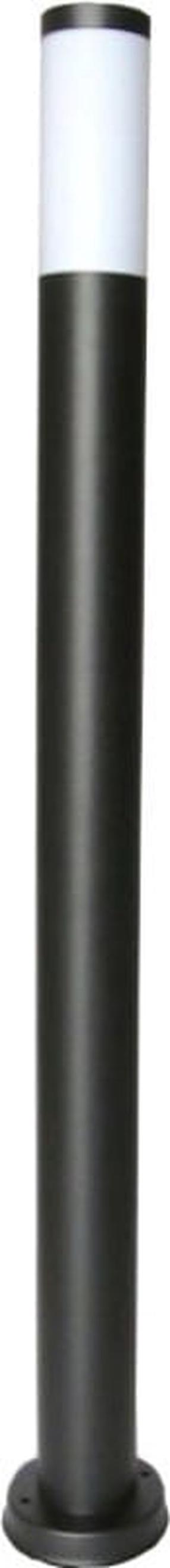 Pastatomas lauko šviestuvas Su-Ma Inox ST, 40W, E27, IP44, juoda sp., 7.5 cm x 110 cm