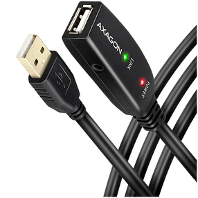 Kaabel Axagon ADR-220, 2 x USB 2.0, 2000 cm, must v.
