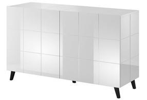 Komoda Cama Meble Reja 2D, balta sp., 80 cm x 45 cm x 138 cm