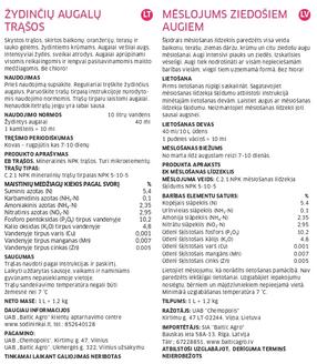 Mineralizuotas vanduo žydintiems augalams Baltic Agro, skystos, 1 l