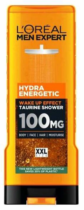 Ķermeņa mazgāšanas želeja vīriešiem L’Oréal Paris Men Expert Hydra Energetic, 400 ml