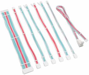 Кабель Kolink Core Pro Extension Kit 12V-2x6 ZUAD-1503, синий цв./белый цв./розовый цв.
