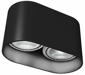 Valgusti lagi Nowodvorski Oval 9240, GU10, 2 x 75 W, must v. / must v.