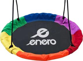 Ligzdas šūpoles bērniem Enero Rainbow, 110 cm, daudzkrāsaina