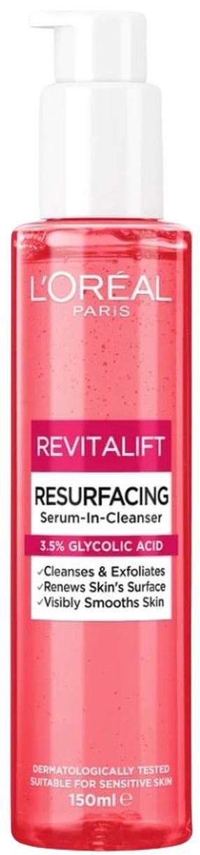 Очищающее средство для лица L’Oréal Paris Revitalift Resurfacing Serum-In-Cleanser, 150 мл