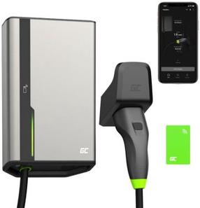 Elektromobilio įkrovimo stotelė Green Cell HabuDen, type 2, 7.5 m, 22 kW, pilka sp.