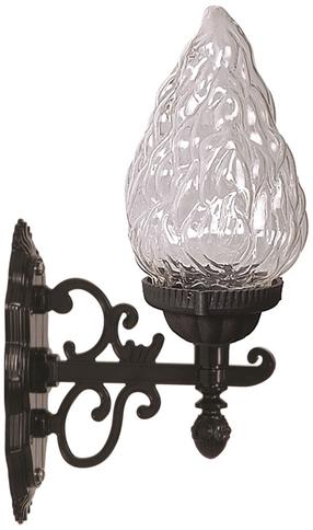 Āra sienas lampa Opviq BAP-68191-1BSY-M1, 60W, E27, IP65, melna krās., 22 cm x 40 cm