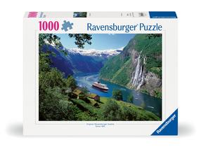 Pusle Ravensburger Norwegian Fjords, 50 cm x 70 cm, 1000 tk, mitmevärviline
