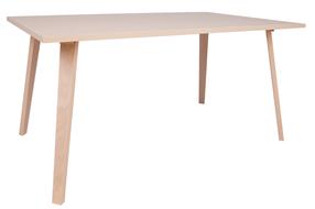 Valgomojo stalas Home4you Adora, šviesiai ruda, 150 cm x 90 cm x 73 cm