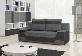 Sofa Area Sawana 05, Soft 11, pilka sp./tamsiai pilka sp., 92 x 200 cm x 90 cm