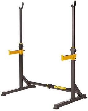 Treeningseadme lisatarvik HMS Premium Rack STR18, must v./kollane v.