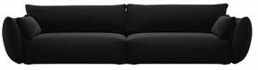 Dīvāns Cosmopolitan Design Matera Velvet Salvador 19, melns krās., 110 x 248 cm x 85 cm
