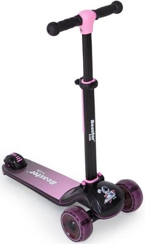 Laste tõukeratas Beaster Scooter BS605, must v./roosa v.