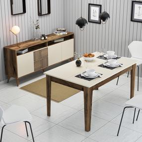 Комплект мебели для гостиной Kalune Design Milan 525, комнатные, кремовый цв./ореховый цв.