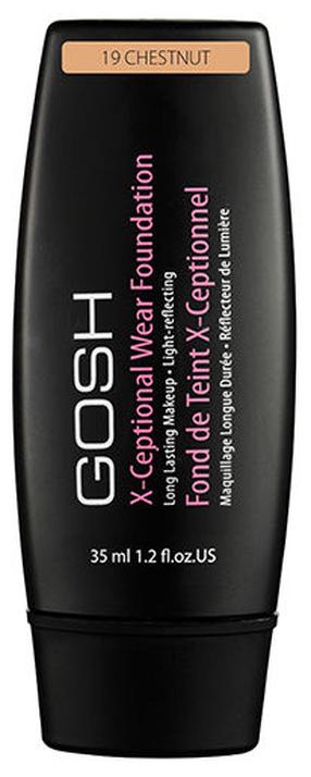 Skystas makiažo pagrindas Gosh X-Ceptional Wear, 19 chestnut, 35 ml