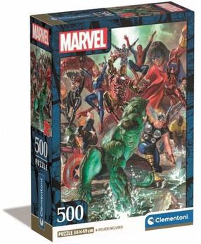 Пазл Clementoni The Avengers 35546, 49 см x 36 см, 500 шт., многоцветный