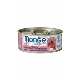 Šlapias kačių maistas Monge Supreme MN07849, ryžiai/tunas/spanguolės, 0.080 kg