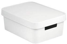 Kaanega hoiukarp, esemete hoidmiseks Curver 229282, 11 l, valge v., 36 x 27 x 14 cm