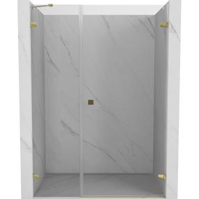 Dušas durvis Mexen Lunar-B Right, 130 cm x 200 cm, zelta krās./rūdītais