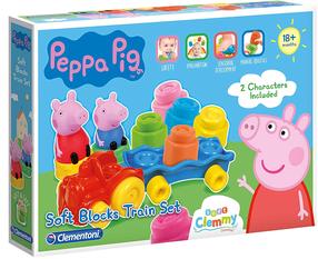 Klucīši Clementoni Peppa Pig Clemmy Train Set 17249, 14 gab.