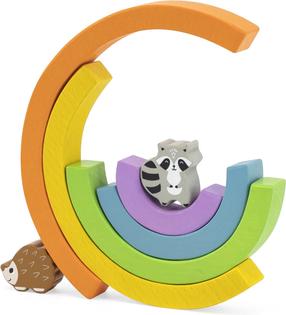 Lavinimo žaislas VIGA Balancing Blocks Rainbow, įvairių spalvų