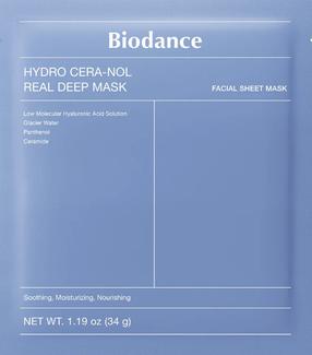 Маска для шеи, одноразовый Biodance Hydra Cera-nol Real Deep, 136 г, 4 шт.
